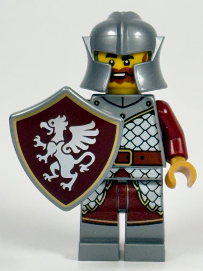 LEGO Griffin Knight male minifigure idea232 front view with shield