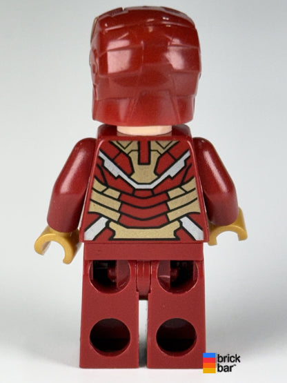 Iron Man - Mark 42 Armor sh0065 LEGO minifigure, back view