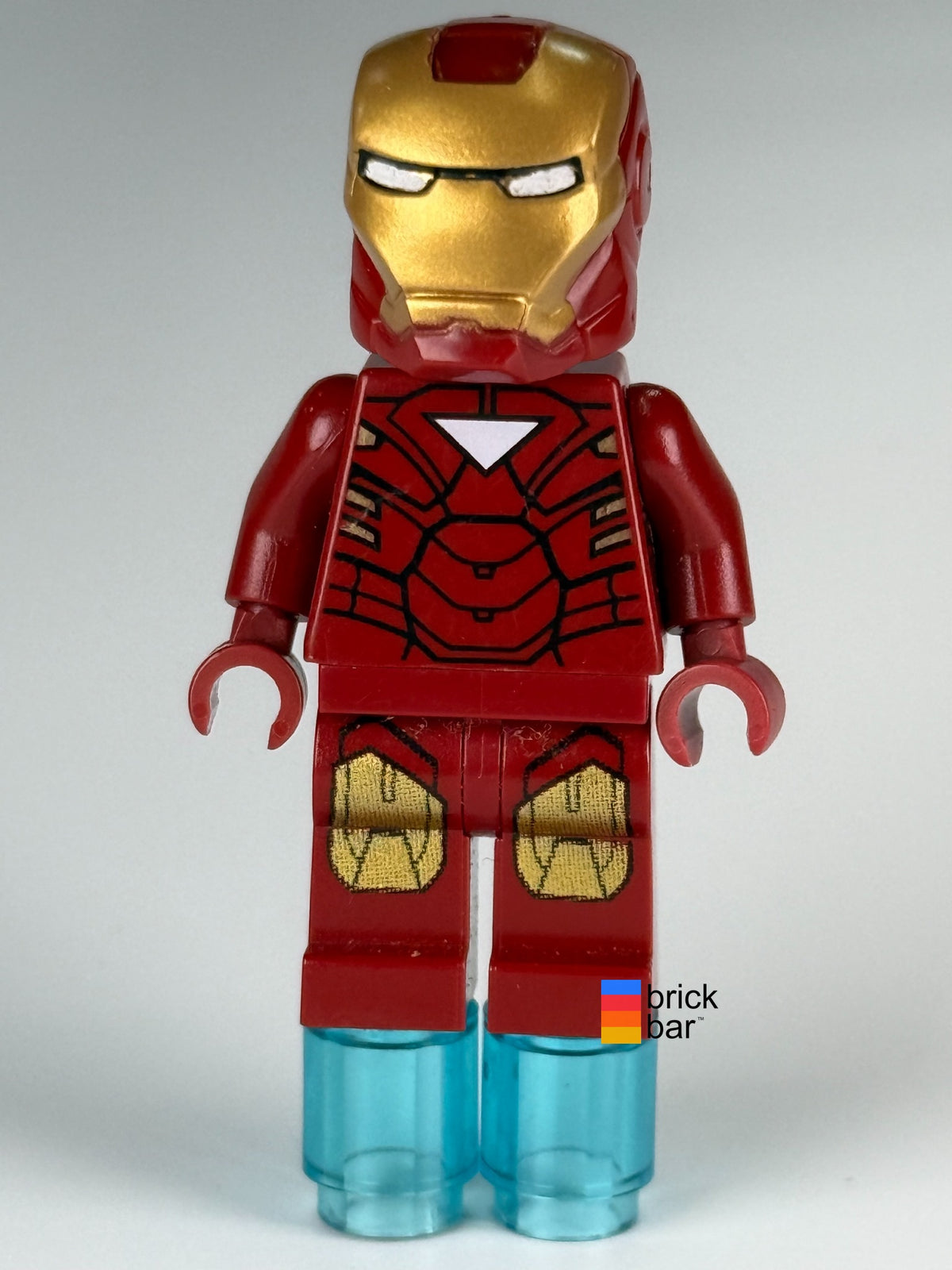 Iron Man Mark 6 sh0015 LEGO minifigure, front view