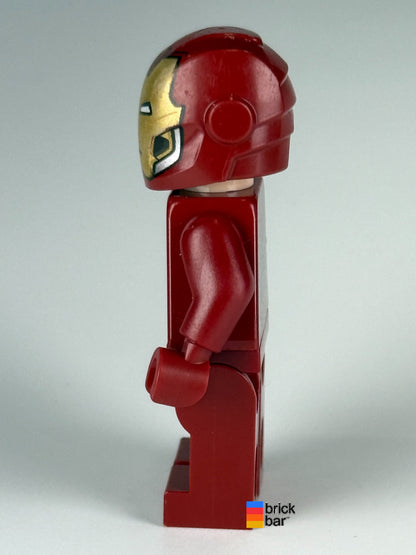 Iron Man - Silver Hexagon on Chest sh0612 LEGO minifigure, side view