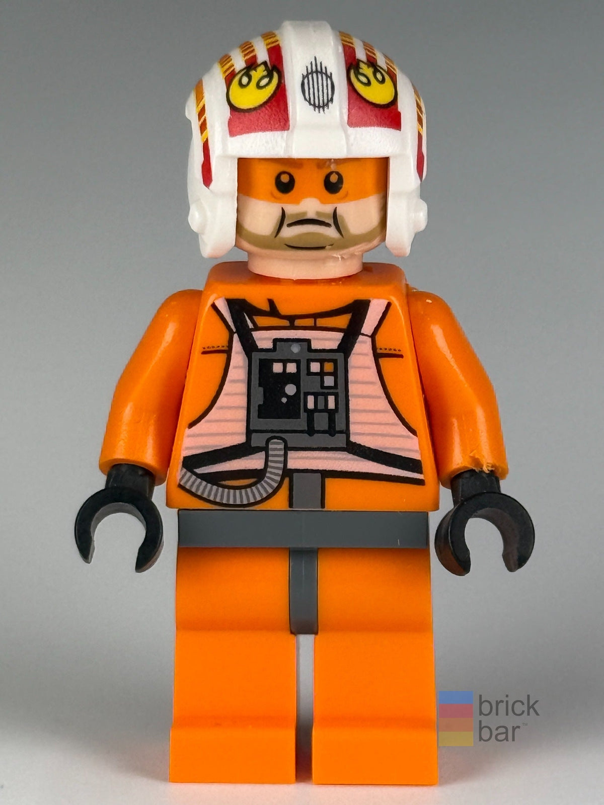 Jek Porkins sw0372 LEGO Star Wars minifigure front view — original Brick Bar™ photograph