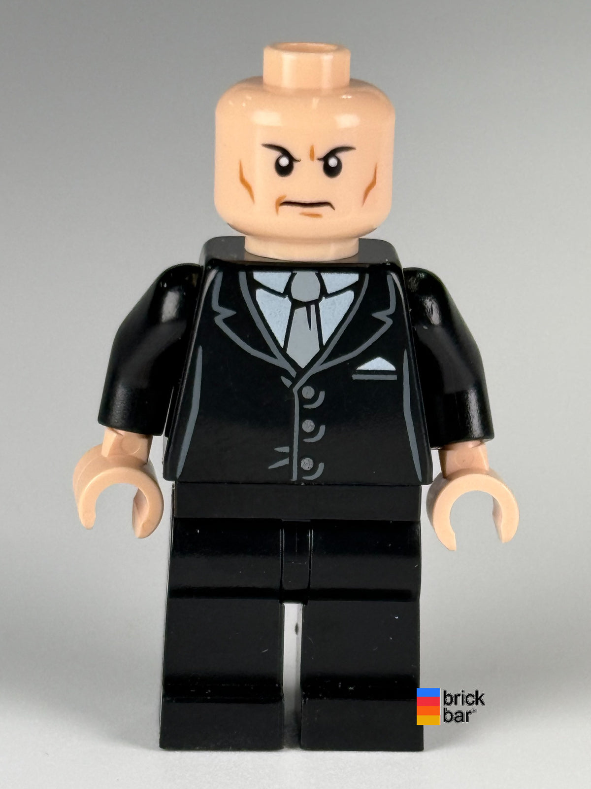 Lex Luthor - Black Suit sh0012 LEGO minifigure, front view