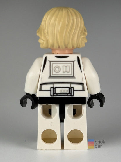 Luke Skywalker sw0777 LEGO Star Wars Stormtrooper outfit minifigure back view — original Brick Bar™ photograph