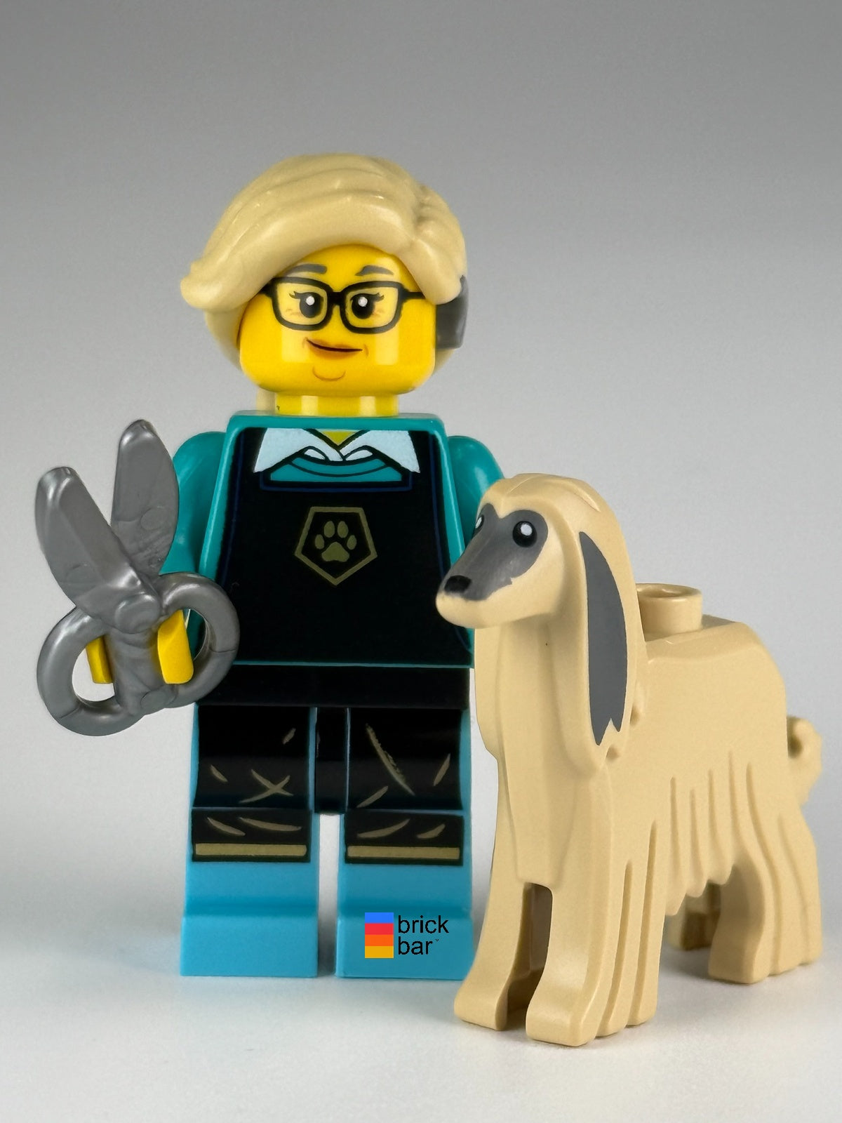 LEGO Pet Groomer col435, Series 25 — alternate face view