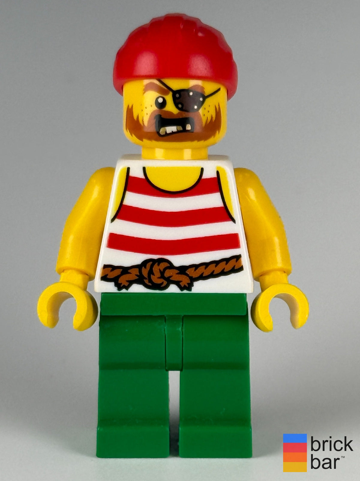 Pirate pi190 front view - genuine pre-owned LEGO minifigure