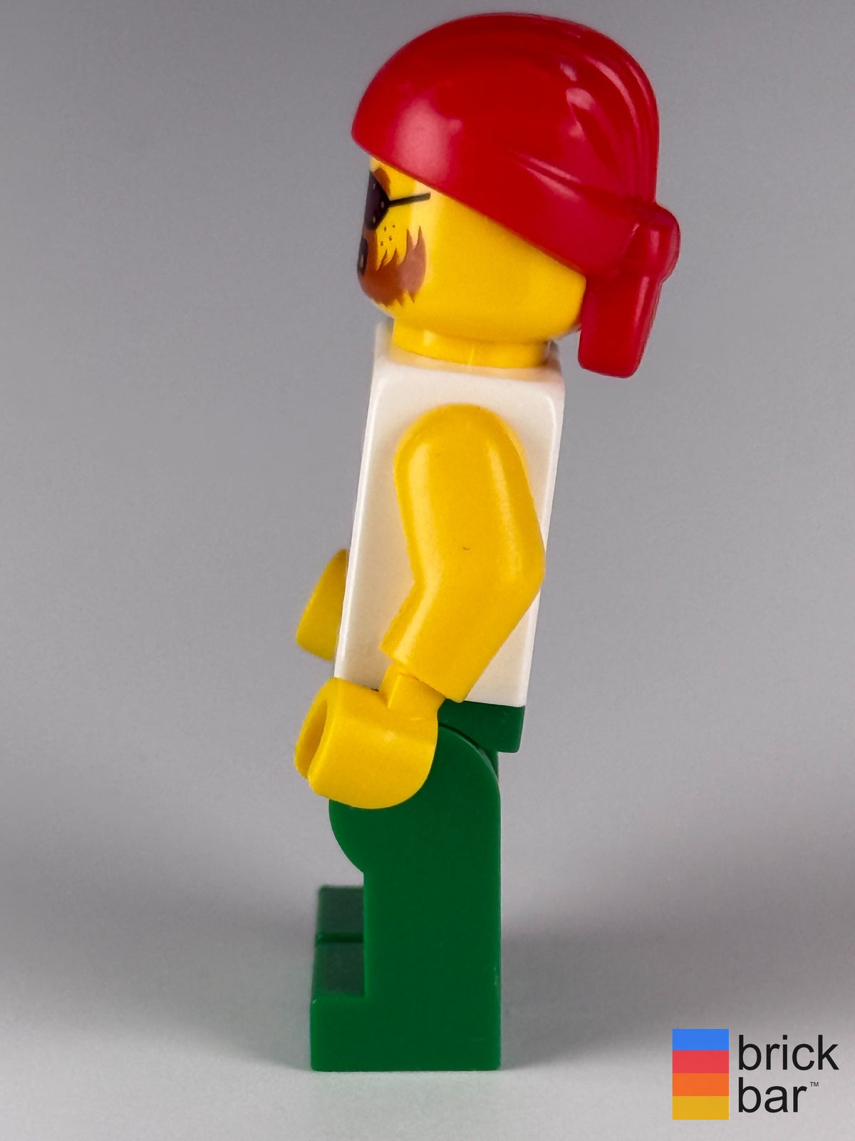 Pirate pi190 side view - genuine pre-owned LEGO minifigure