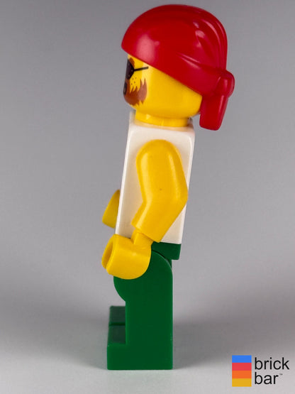 Pirate pi190 side view - genuine pre-owned LEGO minifigure