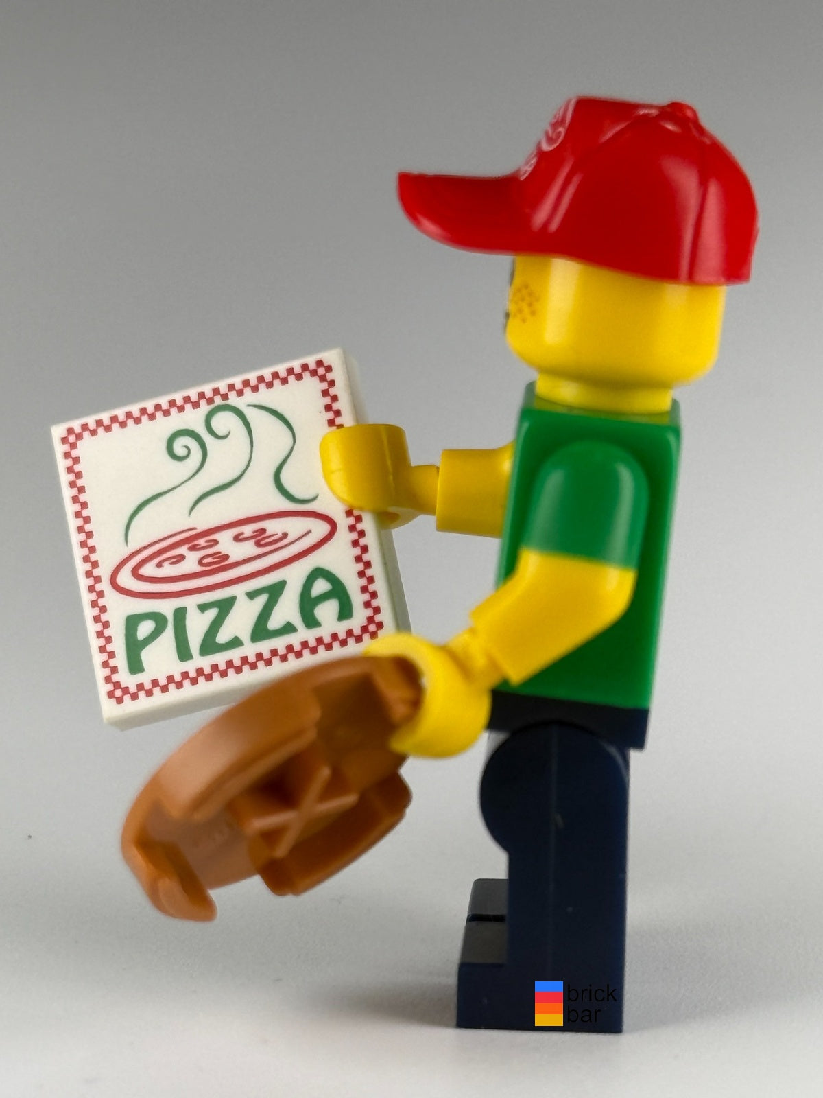 LEGO Pizza Delivery Guy col189, Series 12 — side view