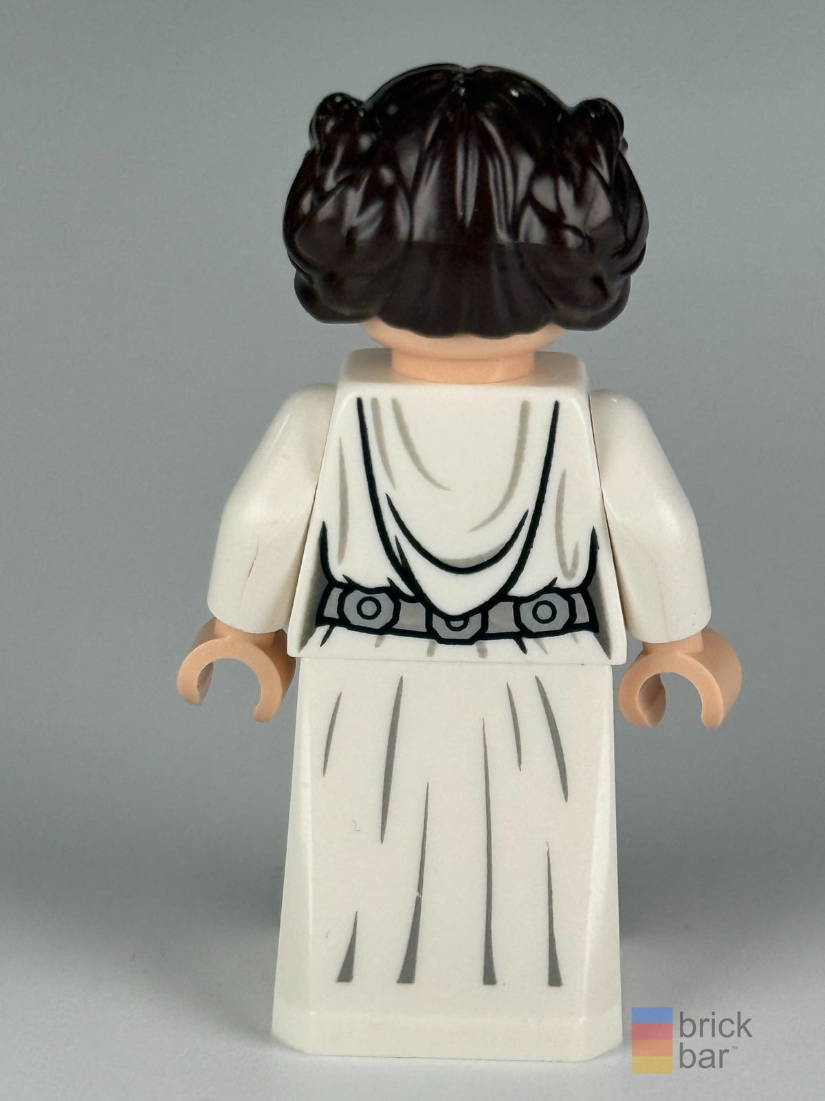 Princess Leia sw1036 LEGO Star Wars minifigure back view — original Brick Bar™ photograph