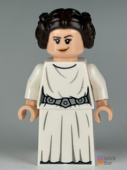 Princess Leia sw1036 LEGO Star Wars minifigure front view — original Brick Bar™ photograph