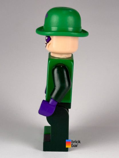 The Riddler - Green and Dark Green Zipper Outfit sh0088 LEGO minifigure, side view