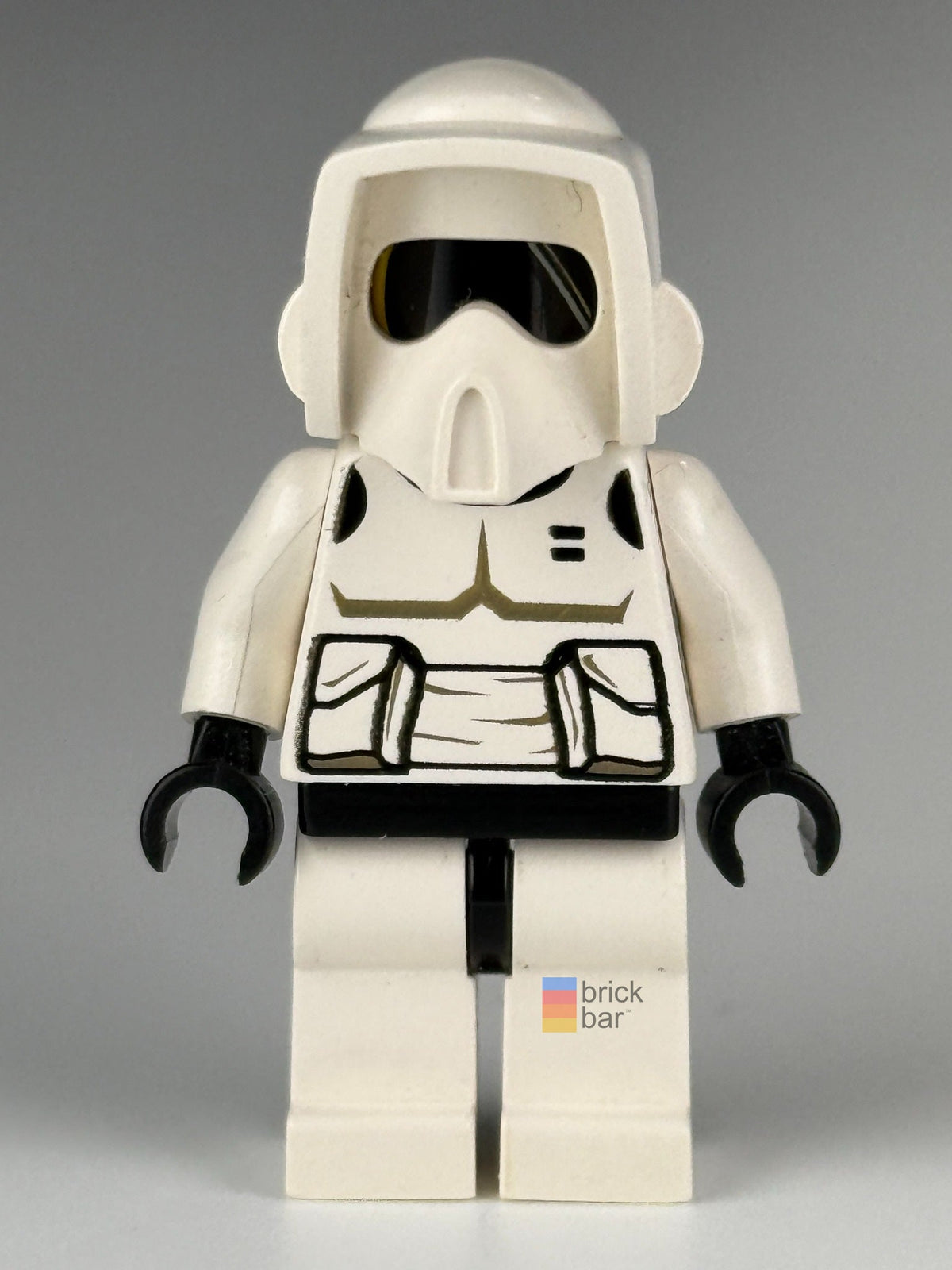Imperial Scout Trooper sw0005 LEGO Star Wars minifigure front view — original Brick Bar™ photograph