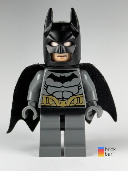 Brick Bar original photograph of Batman - Dark Bluish Gray Suit, Gold Belt, Dark Bluish Gray Hands sh0089, front masked view