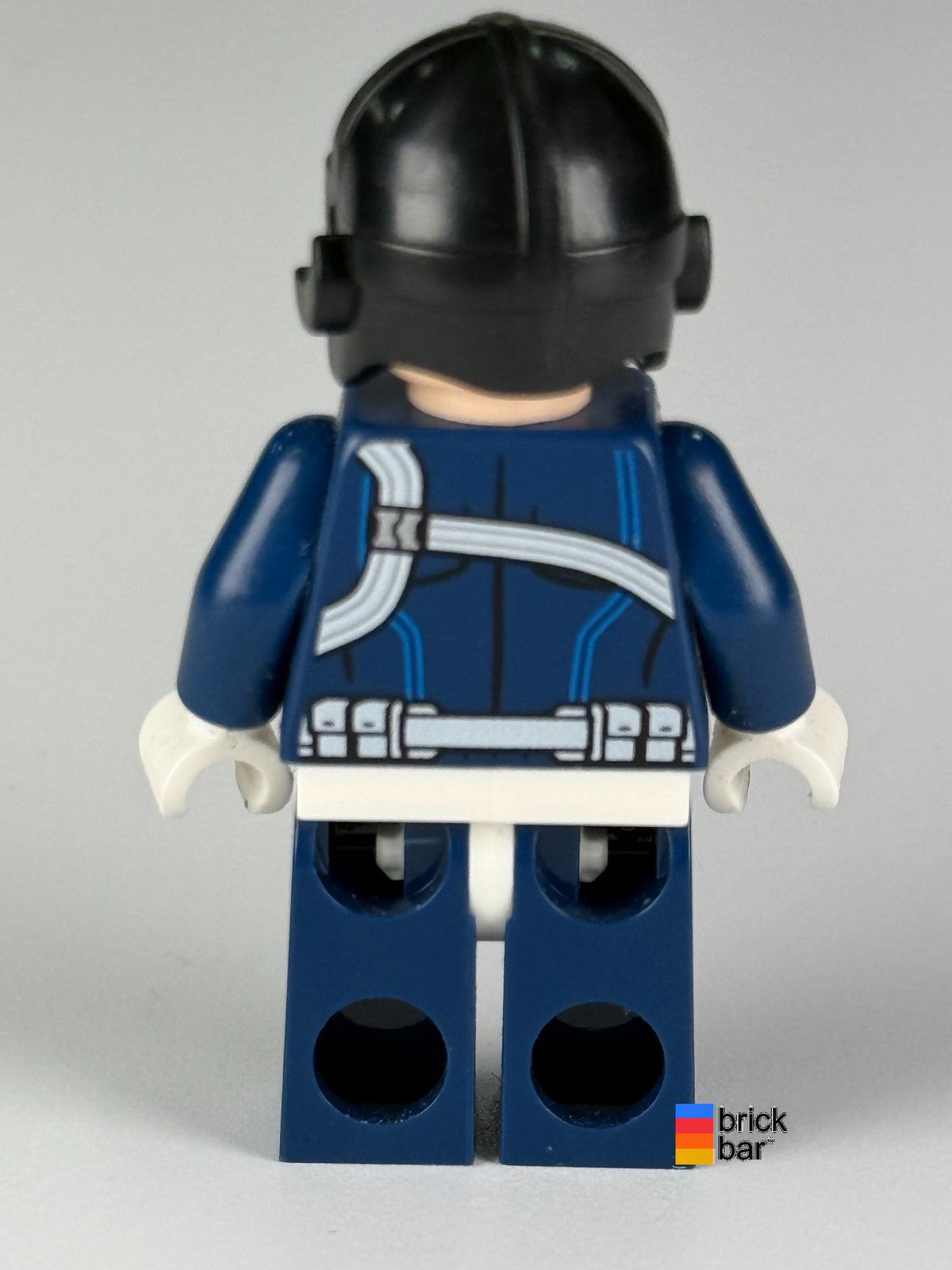 SHIELD Agent - White Hips and Hands sh0188 LEGO minifigure, back view