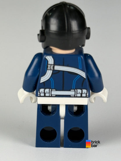 SHIELD Agent - White Hips and Hands sh0188 LEGO minifigure, back view
