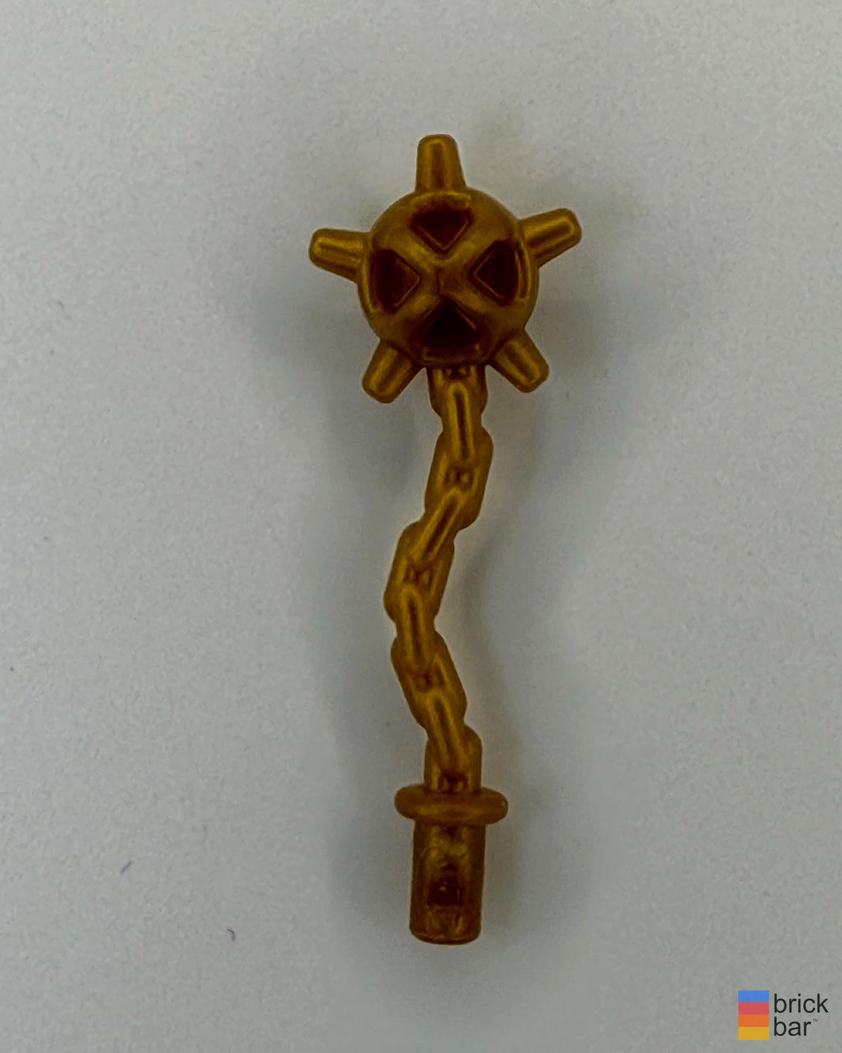 Spiked flail accessory in Pearl Gold, design ID 59232, with Brick Bar logo watermark