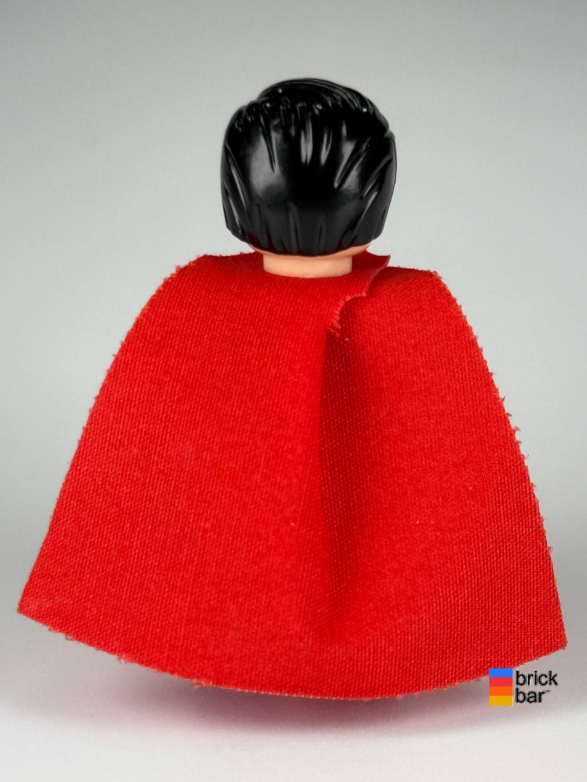 Superman - Blue Suit, Spongy Cape, Frown / Red Eyes sh0156 LEGO minifigure, back view