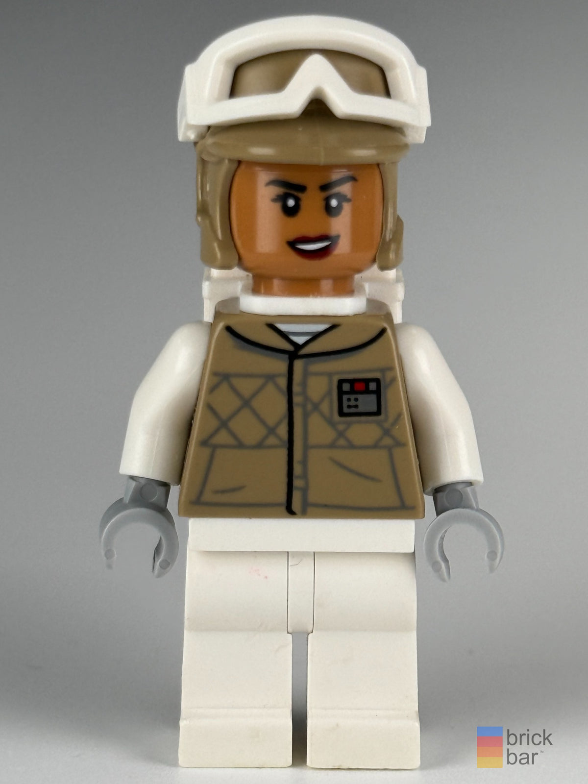 Hoth Rebel Trooper sw1185 LEGO Star Wars minifigure front view — Brick Bar™