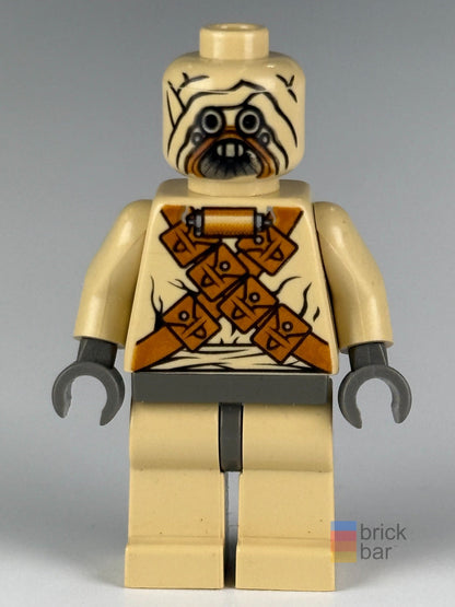Tusken Raider sw0052 LEGO Star Wars minifigure front view — original Brick Bar™ photograph