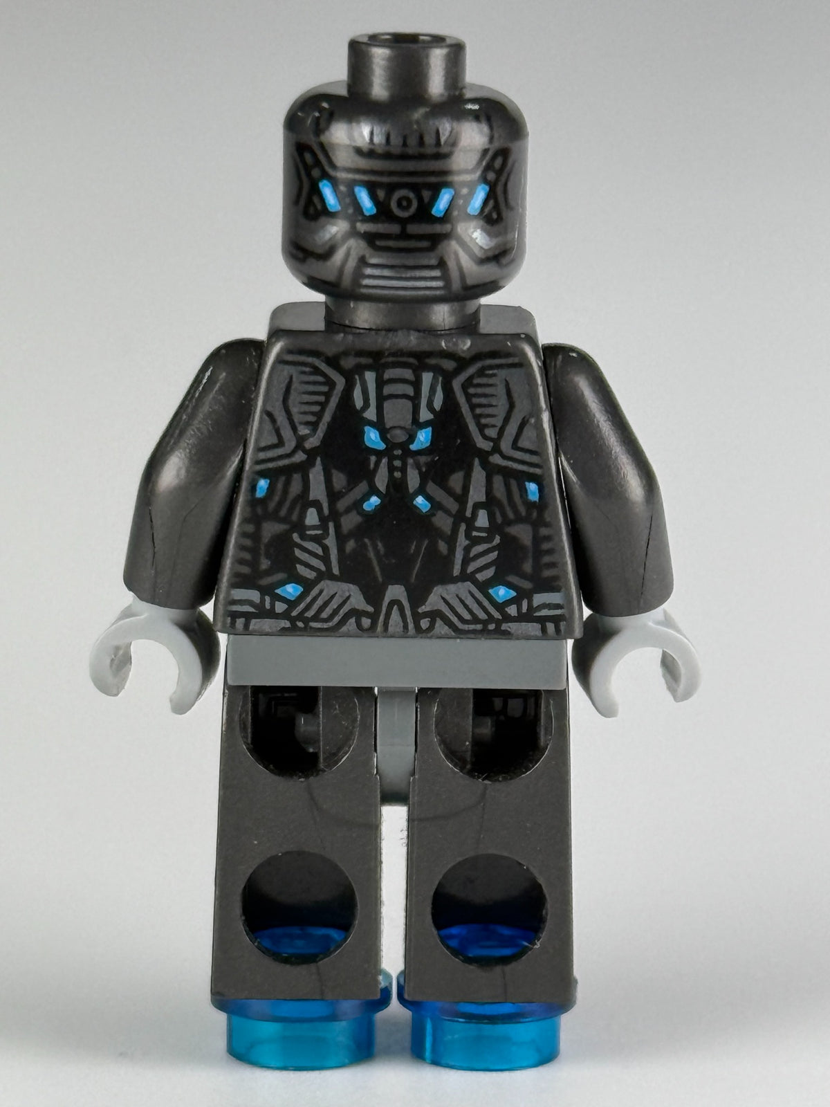 Ultron Sentry sh0166 back view with two translucent dark-blue foot studs